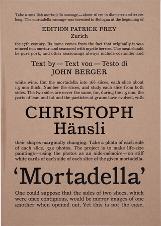 Mortadella Mortadella – book cover closed